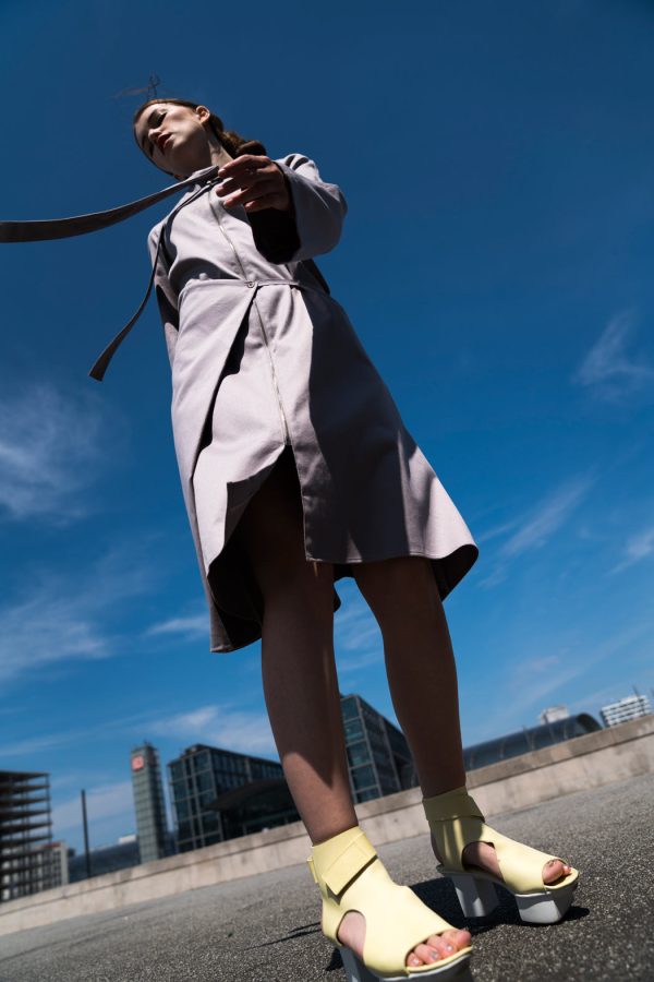 Adjustable Grey Summer-Coat Online-Schn?ppchen – Bild 3