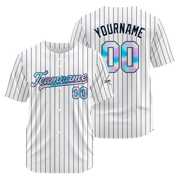 Ein personalisiertes  authentisches Baseball-Trikot und eine Netz-Baseballmütze Mode