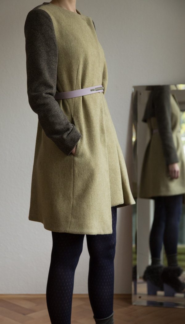 Light green wool coat Zu verkaufen – Bild 3