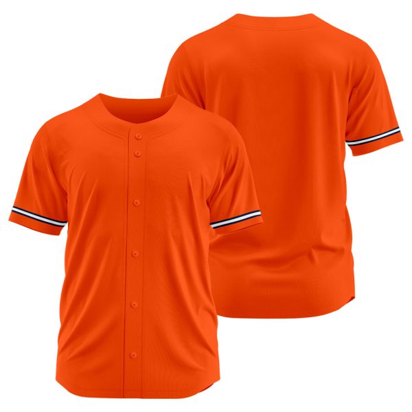Benutzerdefinierte Authentisch Baseball-Trikot Orange Netz Im Angebot – Bild 2