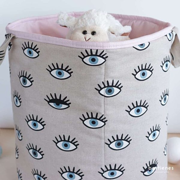 Aufbewahrungskorb Kinderzimmer cooles Augen-Design Im Angebot – Bild 2