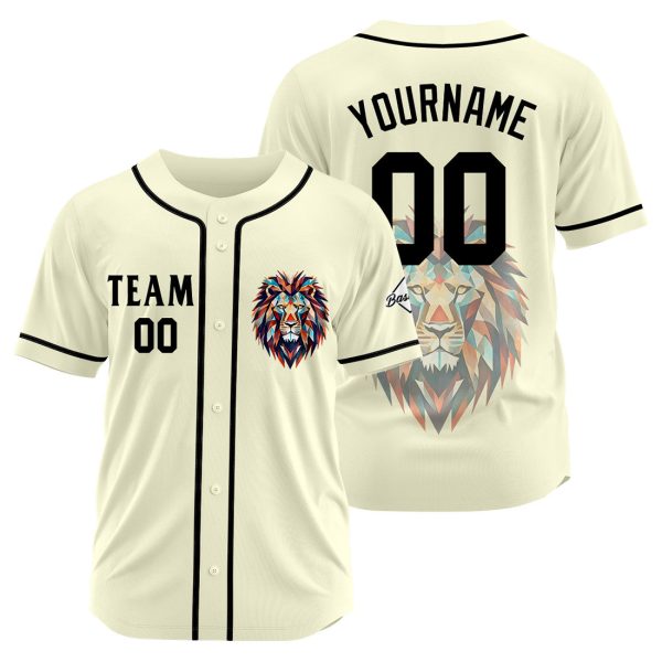 Benutzerdefinierte Baseball Jersey Personalisierte Baseball Shirt genäht und Druck Creme Online-Verkauf