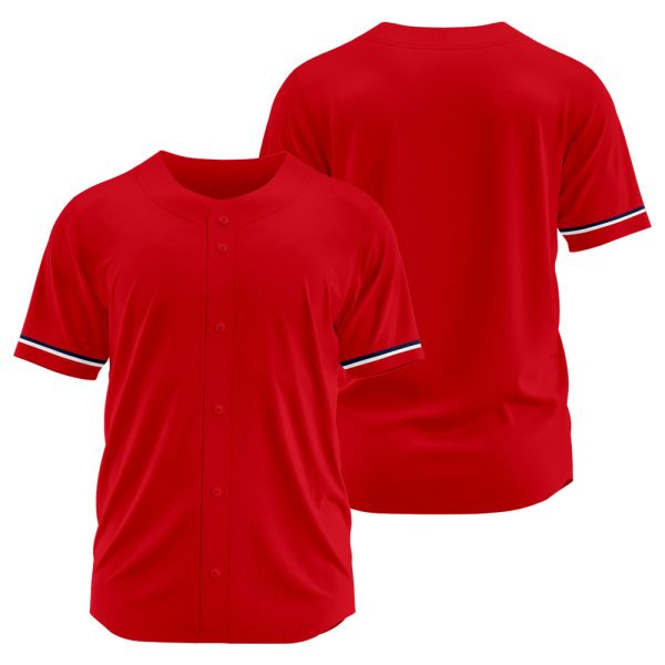 Benutzerdefinierte Authentisch Baseball-Trikot Rot Netz Im Angebot – Bild 2