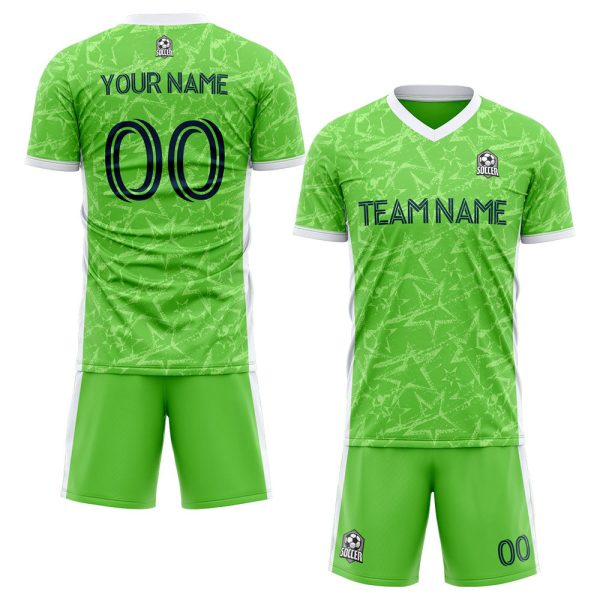 Benutzerdefinierte Fußballuniform Jersey Kinder Erwachsene Personalisiertes Set Jersey Shirt Angebot – Bild 2