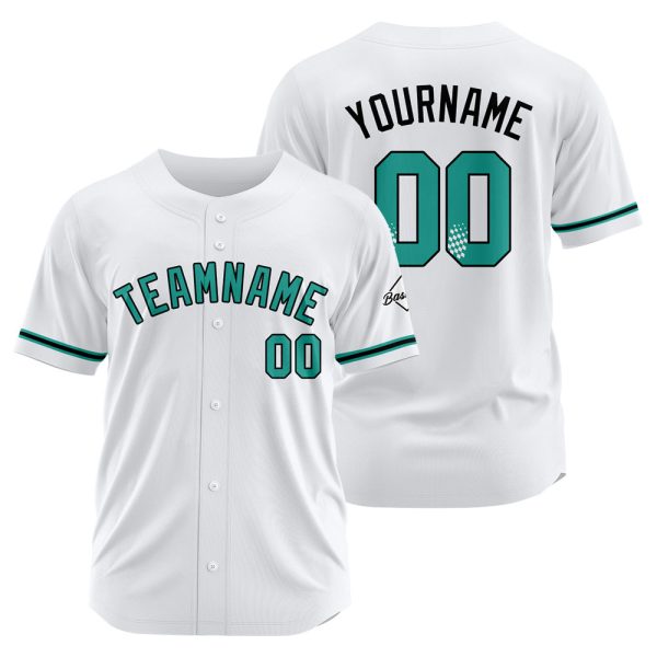 Benutzerdefinierte Authentisch Baseball-Trikot Weiss Netz Zu verkaufen