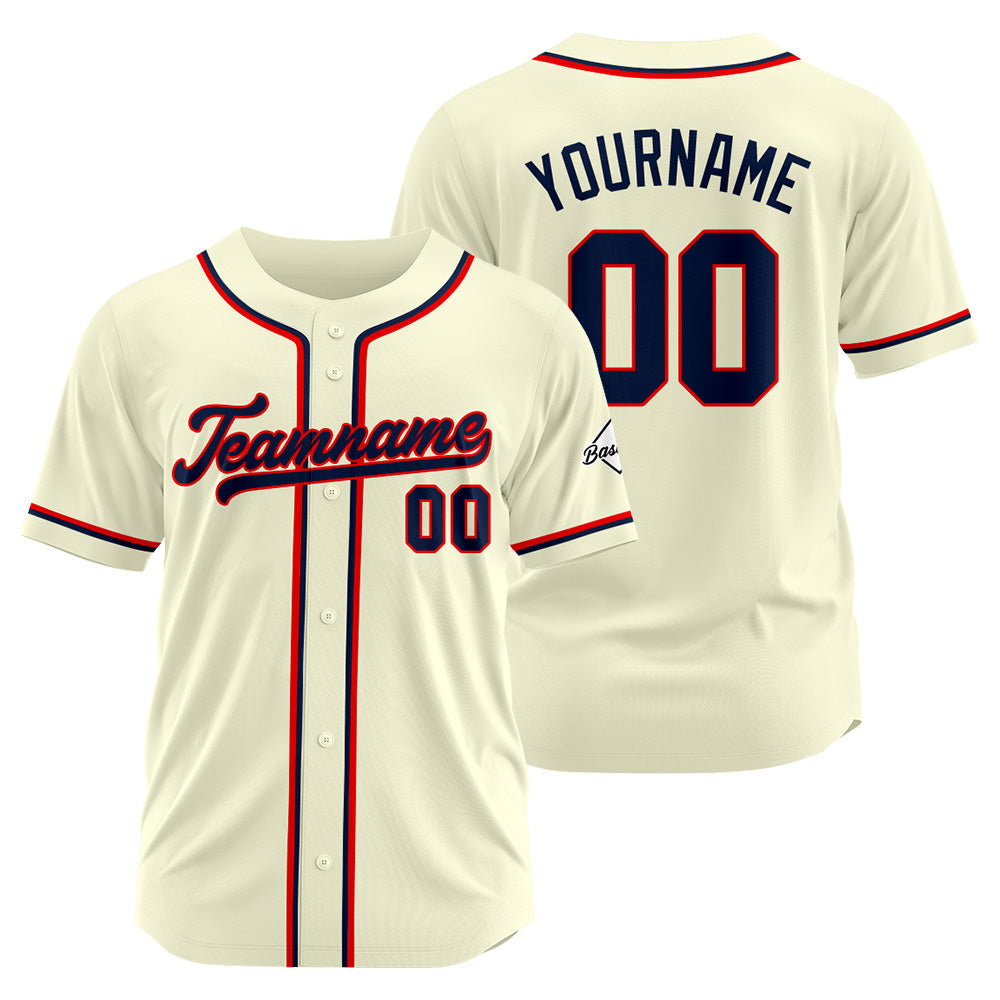 Benutzerdefinierte Authentisch Baseball-Trikot Creme Netz Online-Schn?ppchen