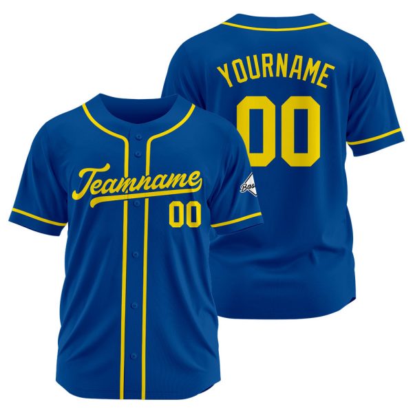 Benutzerdefinierte Authentisch Baseball-Trikot Königsgelb Im Angebot
