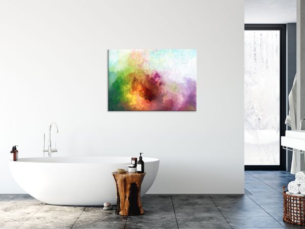 abstrakte bunte Wasserfarben, Glasbild Online-Verkauf – Bild 4