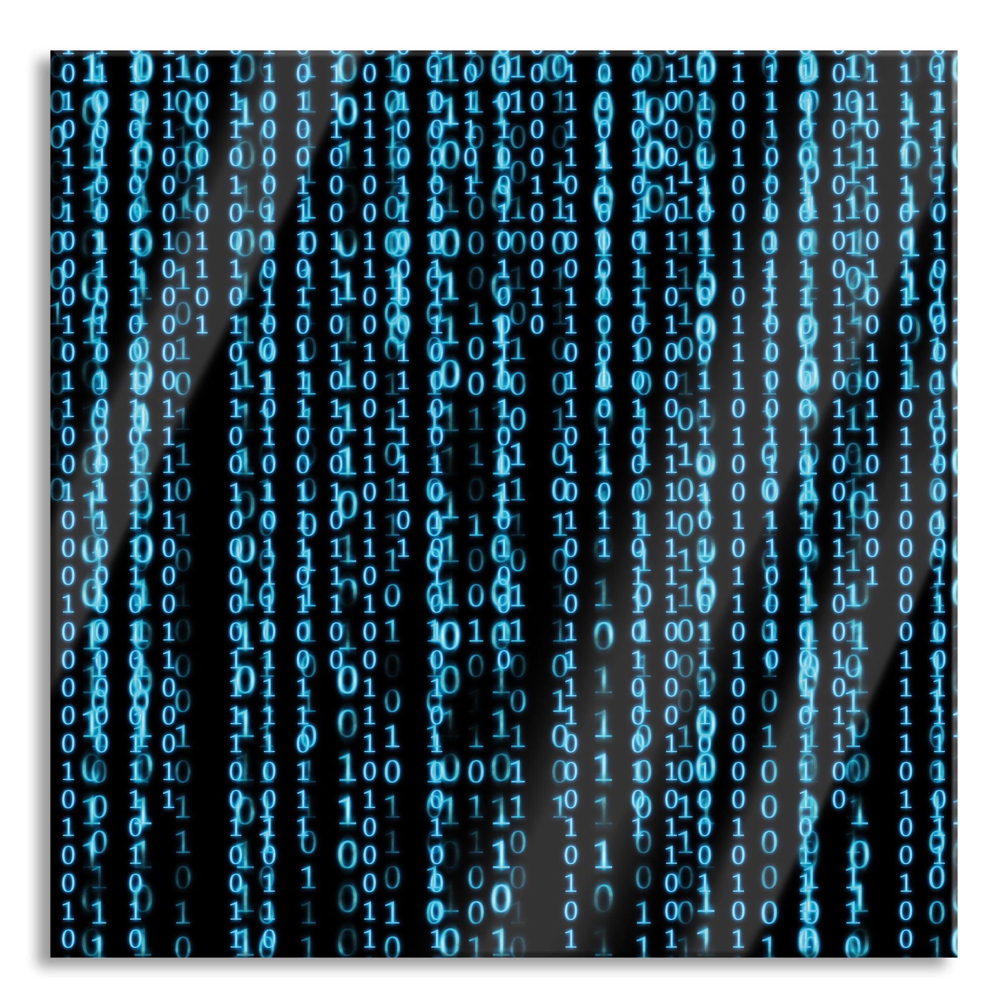 Matrix, Glasbild Quadratisch Mode