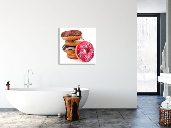 Süße Donuts, Glasbild Quadratisch Online-Schn?ppchen – Bild 4