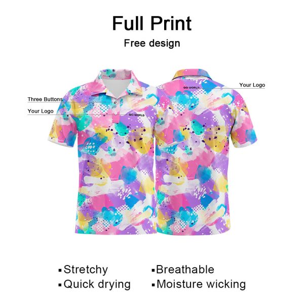 Benutzerdefiniert Polo Hemden und Personalisieren T-Shirts für Männer, Frauen und Kinder Hinzufügen Ihr Einzigartig Logo und Text Online-Schn?ppchen – Bild 2